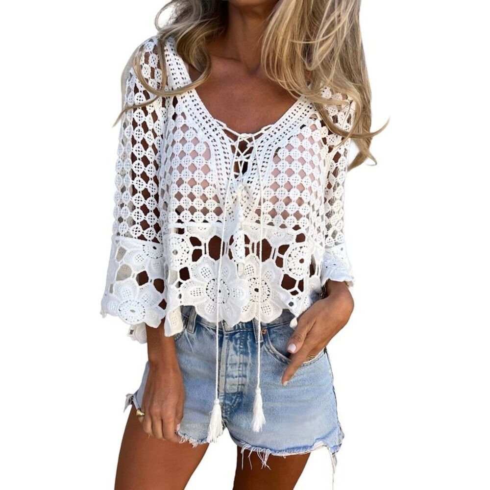Vincent Womens  Silk-Blend Top